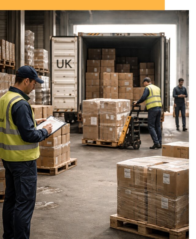 Доставка грузов из Великобритании с таможенным оформлением от 12724