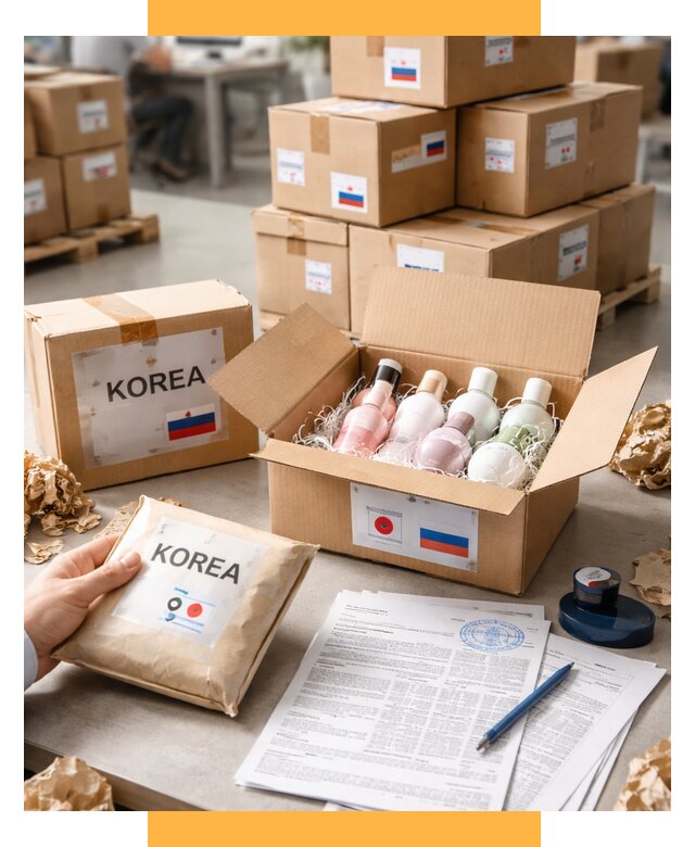 Доставка косметики из Кореи от 8652 р. под ключ | СетСервис-Влс