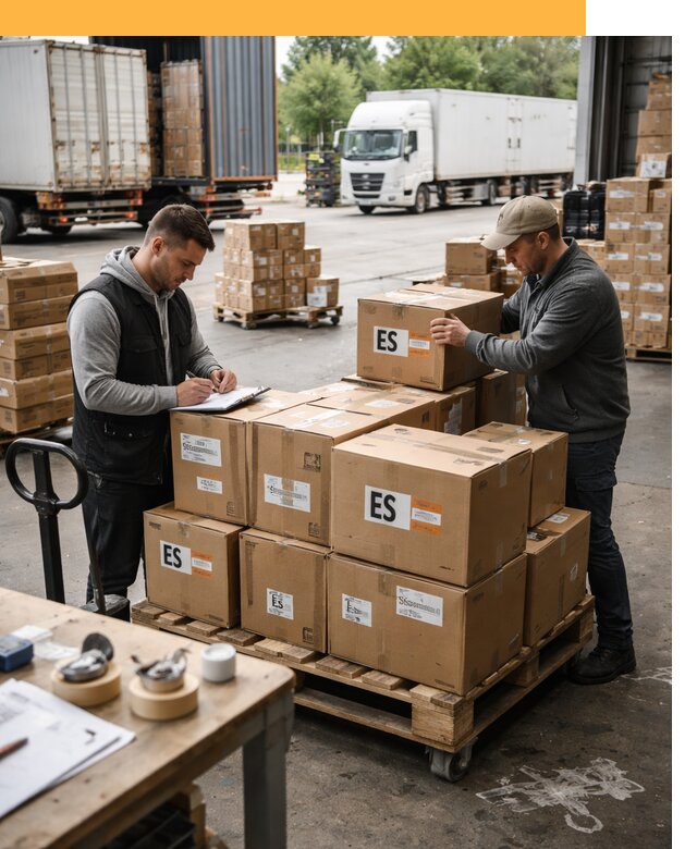 Доставка грузов в Испанию автотранспортом от 35627 руб