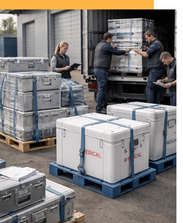 Перевозка медицинского оборудования по всему миру от 15269 руб