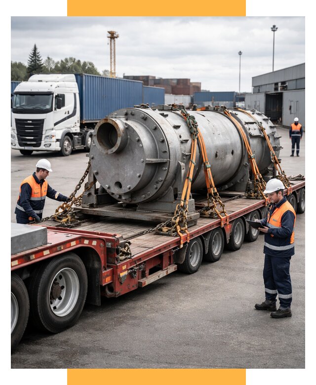 Перевозка тяжеловесных грузов под ключ от 152685 р. | СетСервис-Влс